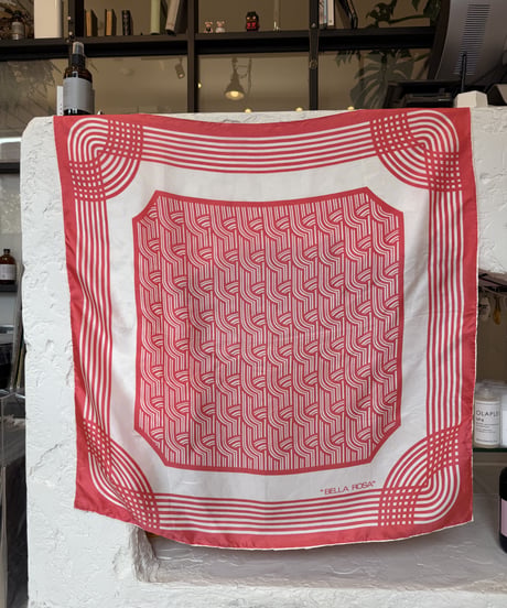 幾何学柄レトロscarf
