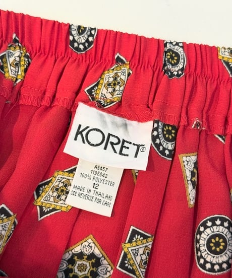 rétro柄skirt