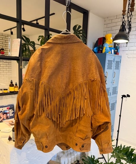 Winlit vintage フリンジスエードジャケット