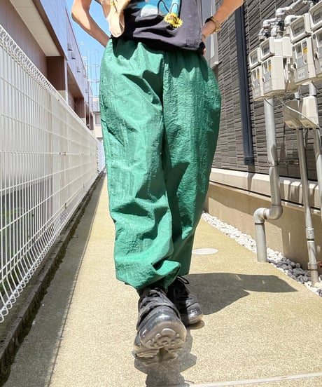 made in USA NYLON green／pants