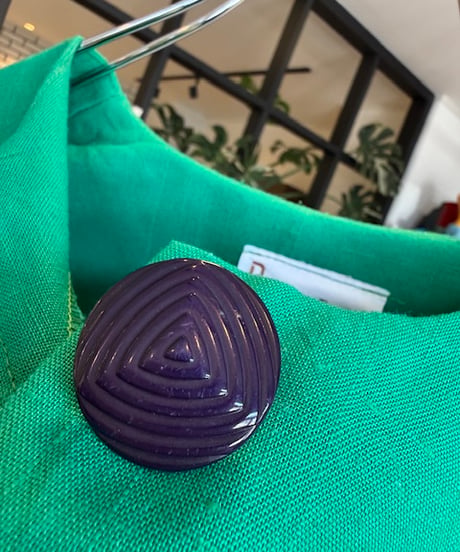 Damon Petite／green retro tops