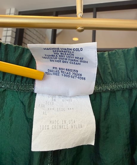 made in USA NYLON green／pants