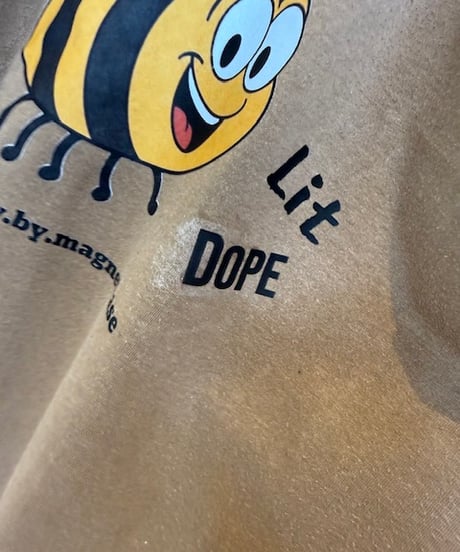 【しゅーオリジナルプリント】〜Hi!〜Lit DOPE 90s vintage US army t-shirts　タグ：DC570／タグ：SOFFE SHIRTS