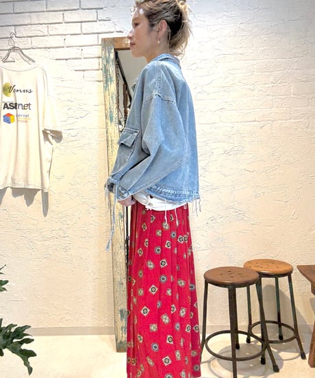 rétro柄skirt