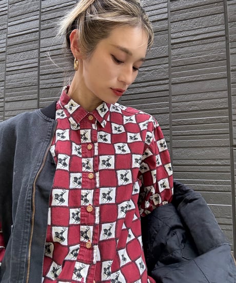 カウボーイ柄shirt