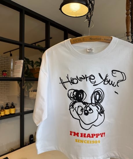 【しゅー撮影時着用のため特別価格】新品の t-shirts 『How're you?』短丈Mサイズ