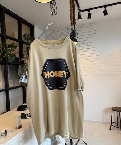 【しゅーオリジナルプリント】”HONEY“ タグDSCP ベージュ