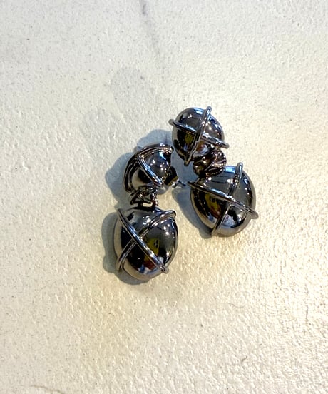 cross ball silver pierce