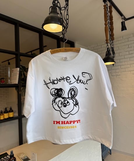 【しゅー撮影時着用のため特別価格】新品の t-shirts 『How're you?』短丈Mサイズ