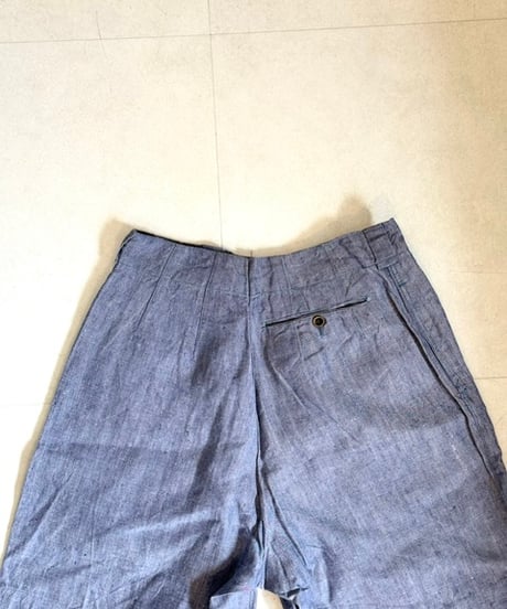 50s60sフランス海軍vintageフレンチミリタリーリネンショーツ②