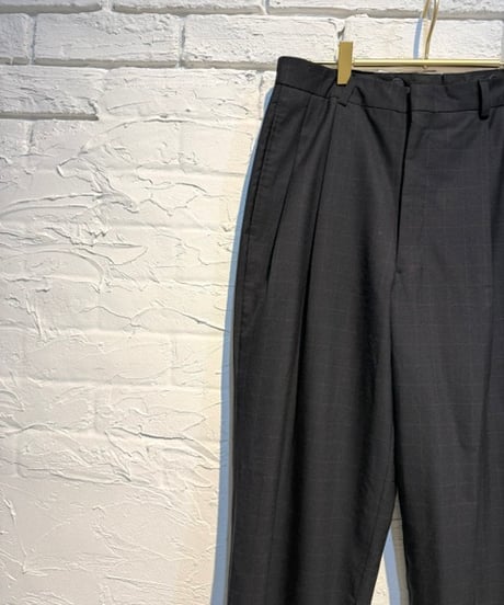 check柄slacks pants