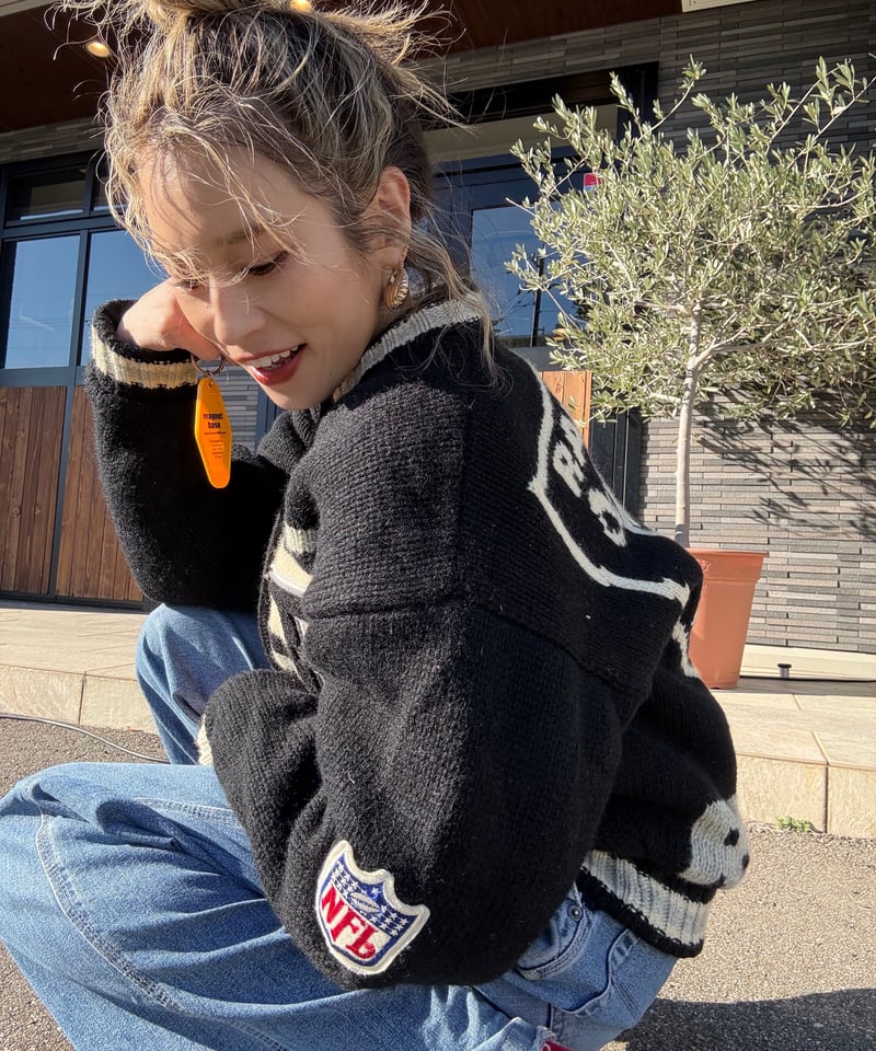 90s NFL RAIDERS Knit スタジャン | Hooray!!!