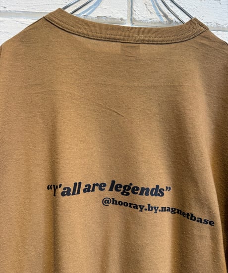 【しゅーオリジナルプリント】Hi! honey 手書きタグ付き　90s vintage US army t-shirts　タグ：SOFFE SHIRTS