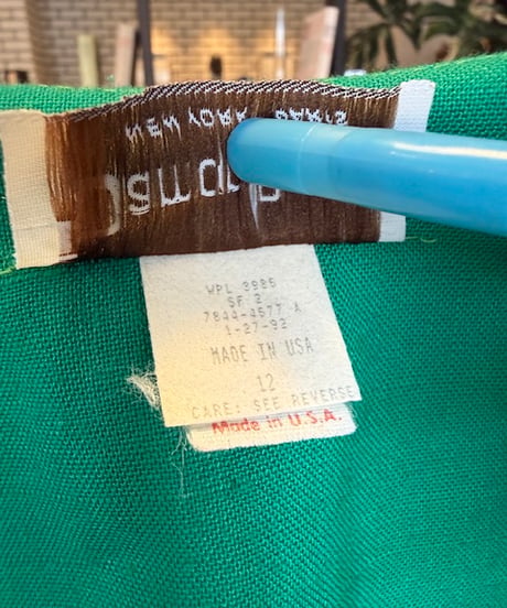 Damon Petite／green retro tops