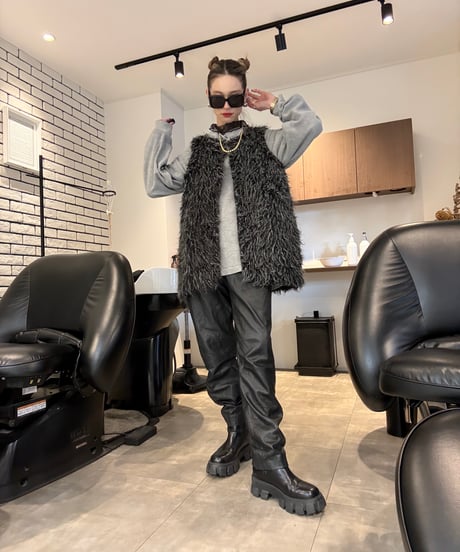 やわらかleather pants