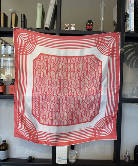幾何学柄レトロscarf