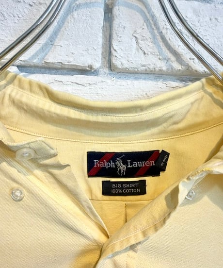 Ralph Lauren／yellow ビッグシルエットshirts