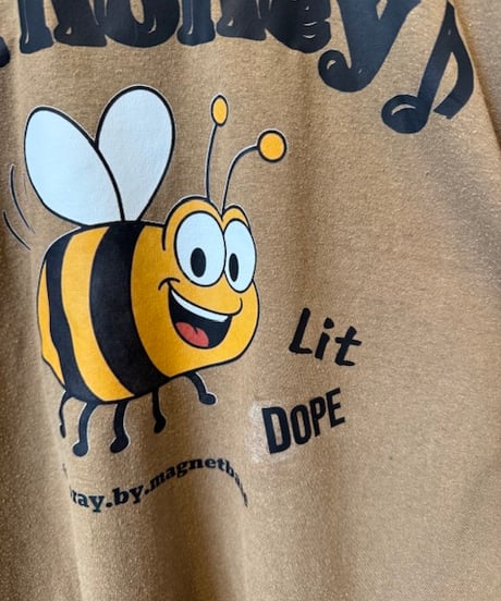 【しゅーオリジナルプリント】〜Hi!〜Lit DOPE 90s vintage US army t-shirts　タグ：DC570／タグ：SOFFE SHIRTS