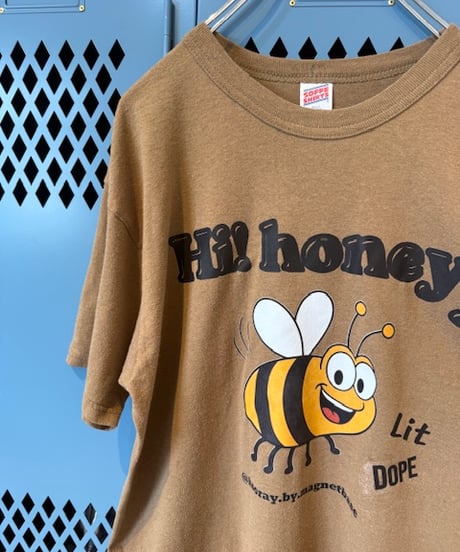【しゅーオリジナルプリント】〜Hi!〜Lit DOPE 90s vintage US army t-shirts　タグ：DC570／タグ：SOFFE SHIRTS