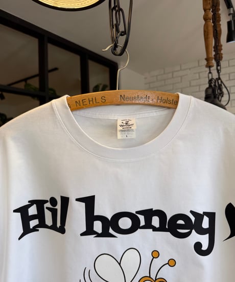 【しゅー撮影時着用のため特別価格】新品の t-shirts『🐝』短丈Lサイズ