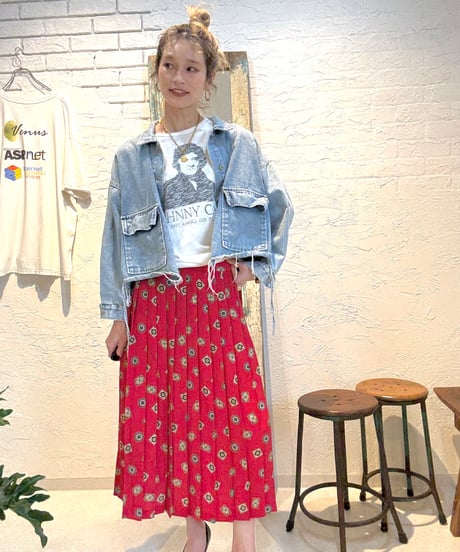 rétro柄skirt