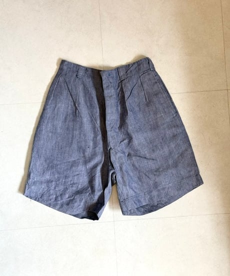 50s60sフランス海軍vintageフレンチミリタリーリネンショーツ②