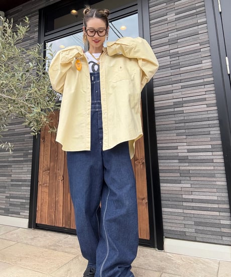 Ralph Lauren／yellow ビッグシルエットshirts