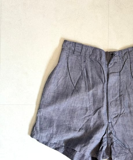50s60sフランス海軍vintageフレンチミリタリーリネンショーツ④