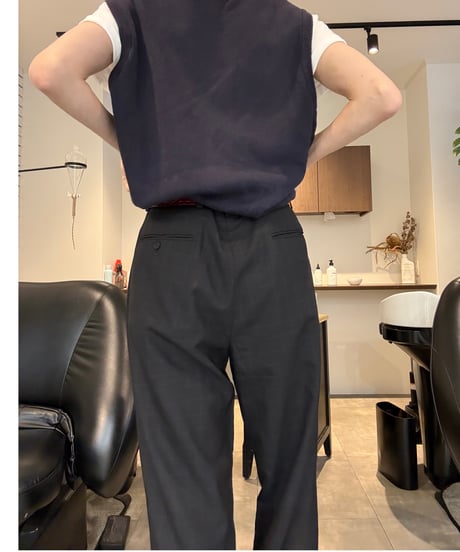 check柄slacks pants