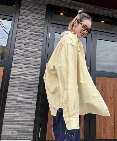 Ralph Lauren／yellow ビッグシルエットshirts