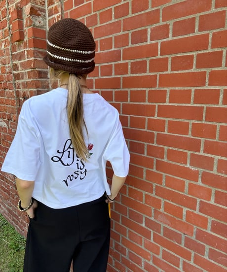 【しゅー撮影時着用のため特別価格】新品の t-shirts 『How're you?』短丈Mサイズ