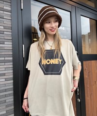 【しゅーオリジナルプリント】”HONEY“ タグDSCP ベージュ