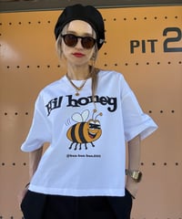 【しゅー撮影時着用のため特別価格】新品の t-shirts『🐝』短丈Lサイズ