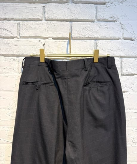 check柄slacks pants