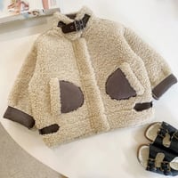 【size80-130】キッズ ブルゾン ボア ジャケット