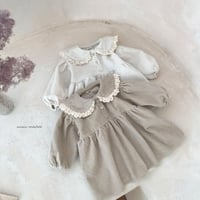 【size73-100】コーデュロイ キッズ 丸襟 ワンピース