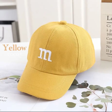 【9color】m&m's ロゴ キッズ帽子 子供 キャップ