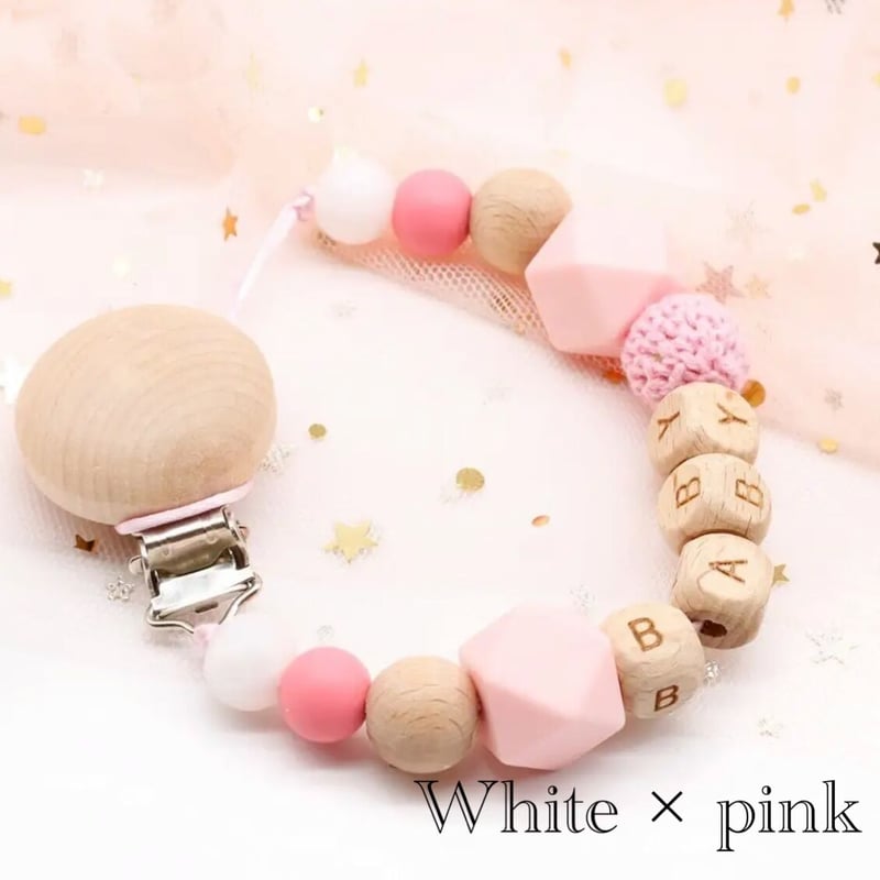 名入れオーダー】ハンドメイド おしゃぶりホルダー | coco+