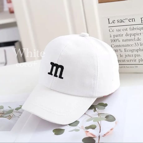 【9color】m&m's ロゴ キッズ帽子 子供 キャップ