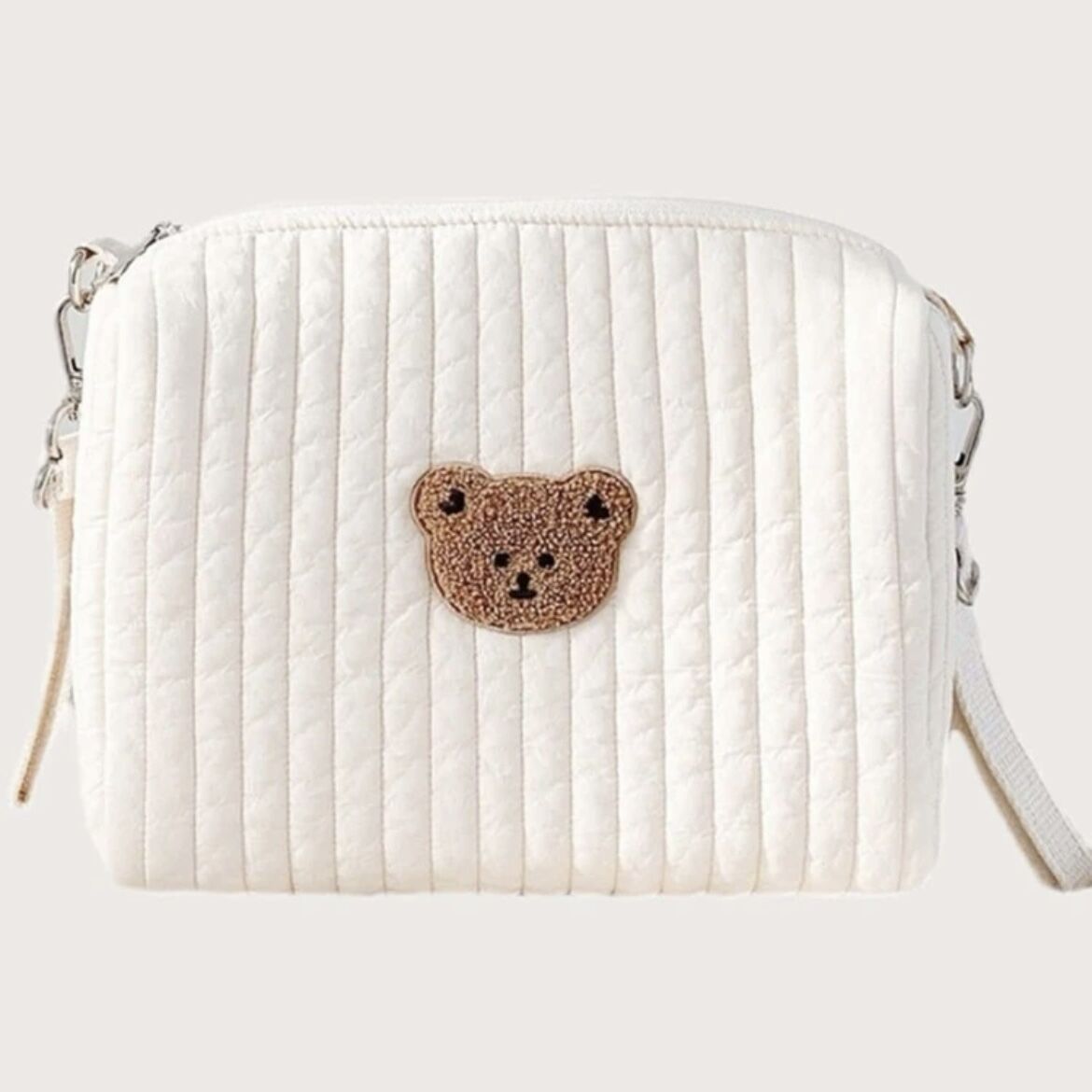 familiar クマ型ポーチ ストラップ付き familiar クマ型ポーチ