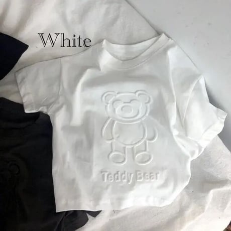 【size 90-140】kids bear T-shirt