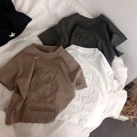 【size 90-140】kids bear T-shirt