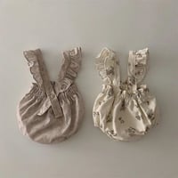 【size66-90】フリル サロペット パンツ