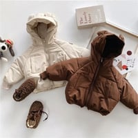 【size73-100】くまみみフード ダウン コート