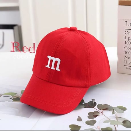 【9color】m&m's ロゴ キッズ帽子 子供 キャップ