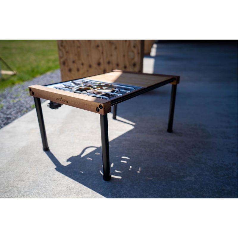 Multus Table] Walnut_Black_3Unit | pollyAnna