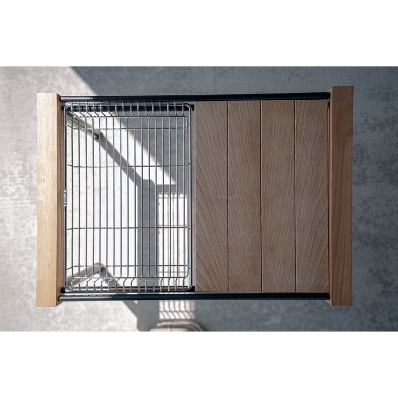 Multus Table] Walnut_Black_3Unit | pollyAnna