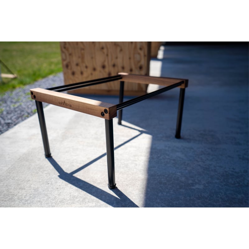 Multus Table] Walnut_Black_2Unit | pollyAnna