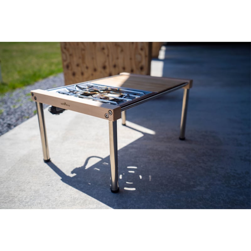 Multus Table] Beech_Silver_2Unit | pollyAnna