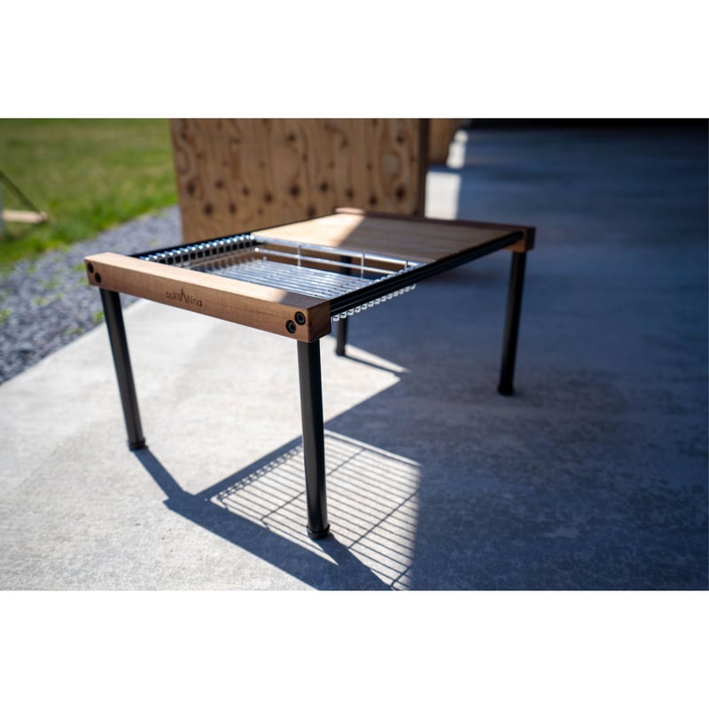 ウォールナット 400mm ウォールナット 3ユニット IGTテーブル [pollyAnna] IGTテーブル(フィールドラック専用) kinakoma.craft | テーブル・チェア・ハンモック